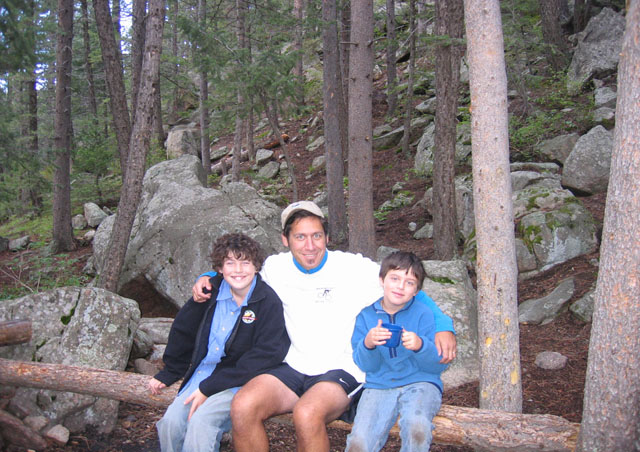 Ben enjoys the outdoors and camping in Colorado with his best buddies -- his two sons, Cole and Finlay.